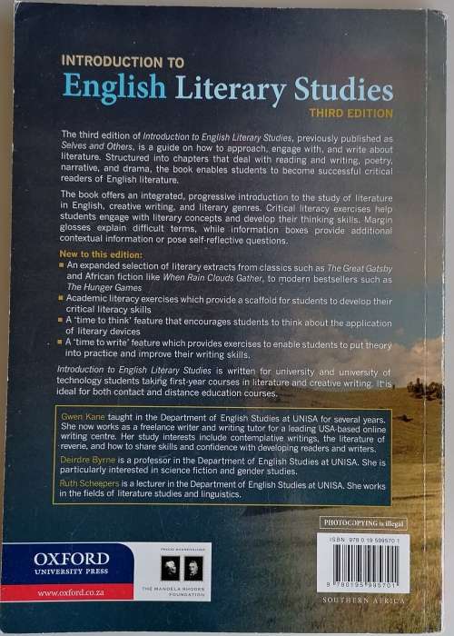 Introduction to English literary studies
