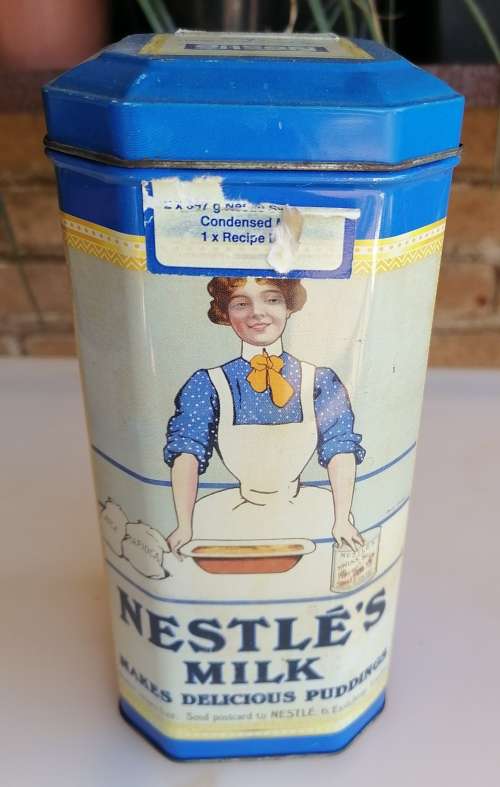 Nestle`s milk tin