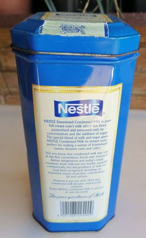 Nestle`s milk tin