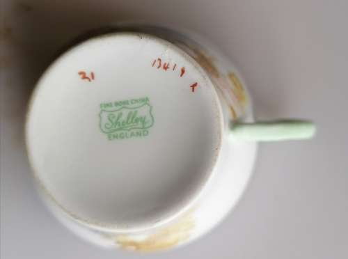 Shelley fine bone china cup England