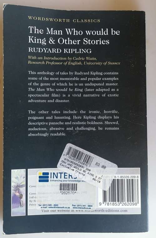 The man who would be King and other stories by Rudyard Kipling