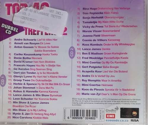 Top 40 Afrikaanse treffers 2cd