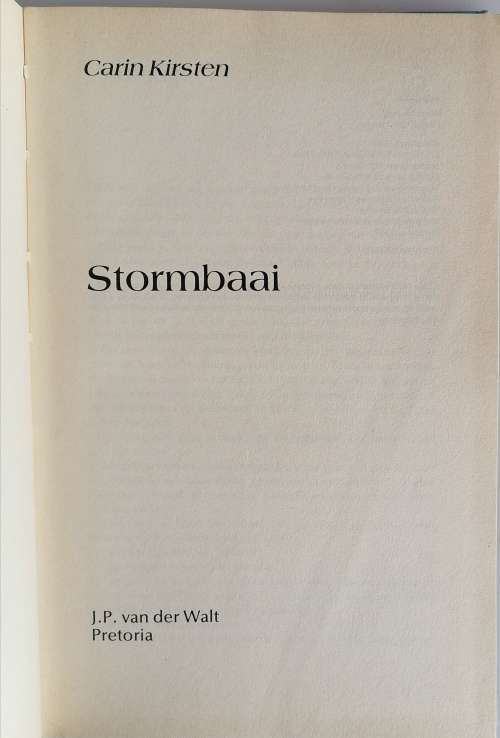 Stormbaai deur Carin Kirsten
