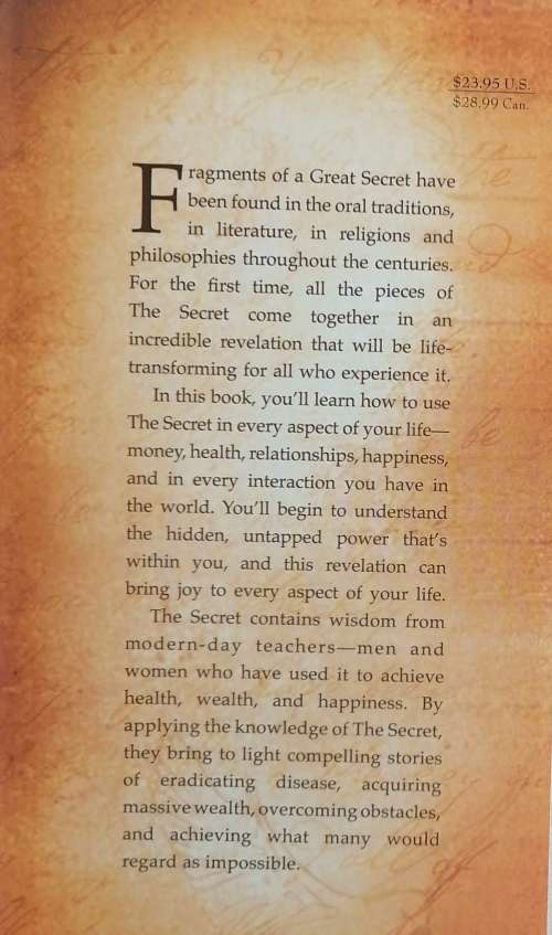 The secret by Rhonda Byrne