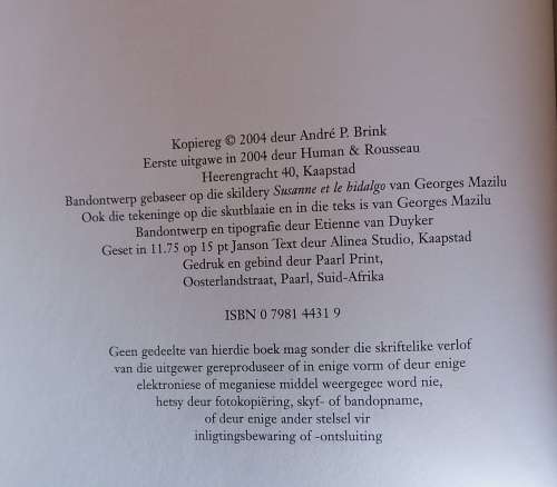 Voor ek vergeet deur Andre P Brink