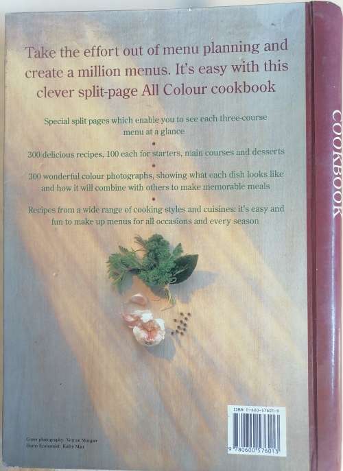 Hamlyn all colour million menus cookbook