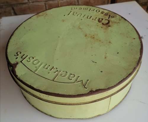 Vintage Mackintosh`s carnival assortment tin