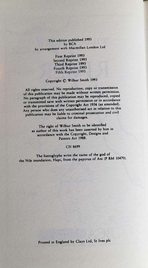 River God by Wilbur Smith