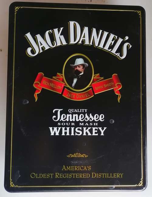 Jack Daniel`s tin