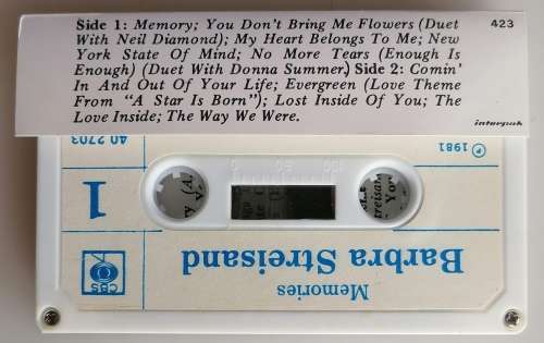 Barbra Streisand - Memories tape