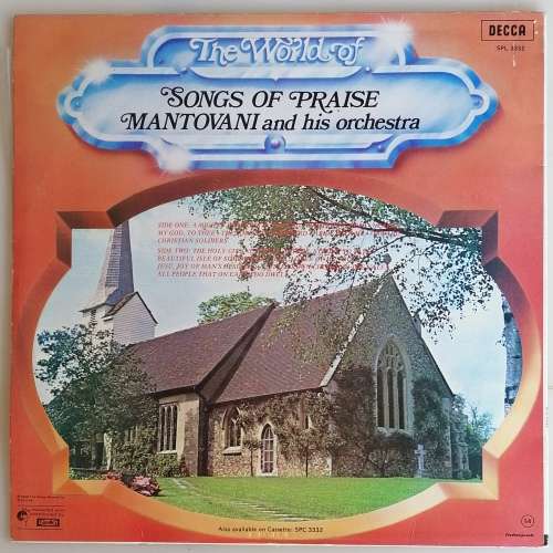 Songs of praise: Mantovani and his orchestra lp