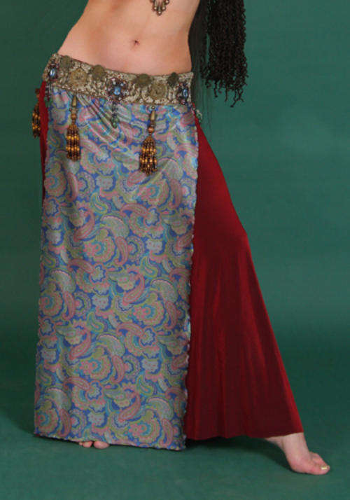Tribal Fusion or Belly dance Straight panals skirt or overlay.