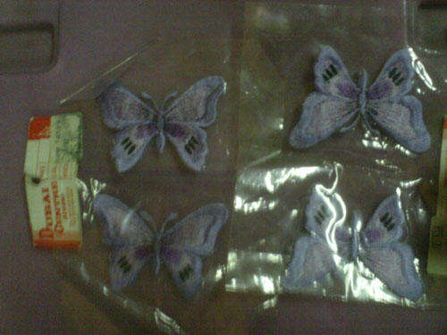 2pack Lilac Butterfly appliques