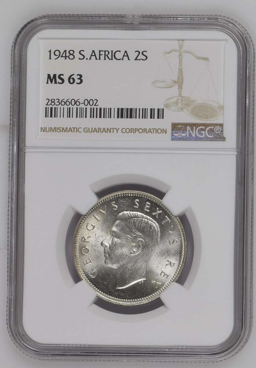 1948 | 2 Shillings | 2S | NGC MS63 | Only 7893 minted