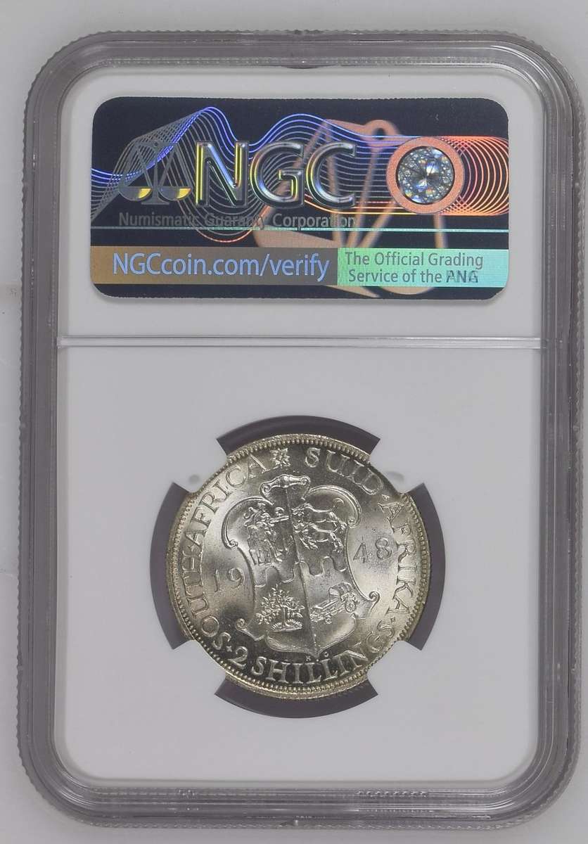 1948 | 2 Shillings | 2S | NGC MS63 | Only 7893 minted