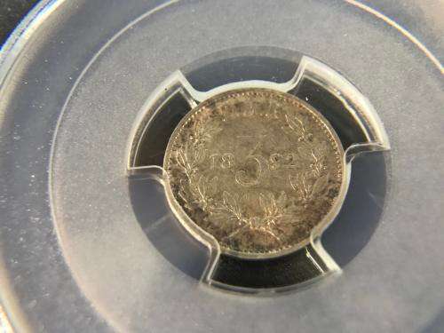 1892 | Threepence | 3D | PCGS MS 62