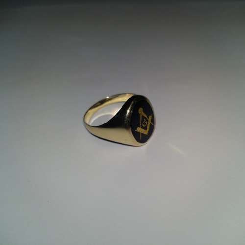 9CT YELLOW GOLD MASONIC MENS RING and CCTV CAMERAS