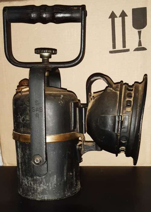 *Reduced*South African Railways Carbide Lamp. In excellent used condition.