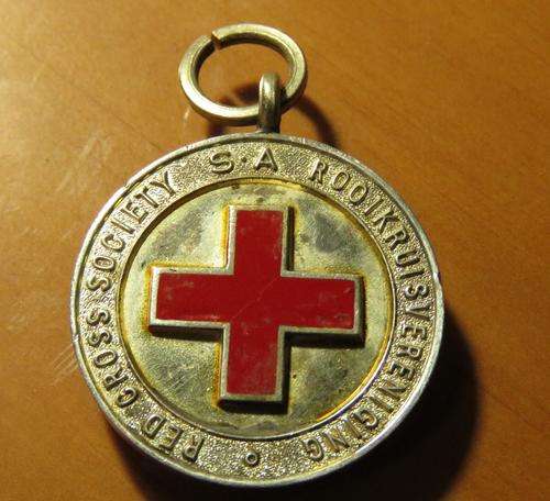 The South African Red Cross Society Sterling Silver Medal awarded to F.C.Kritzinger No.25.65