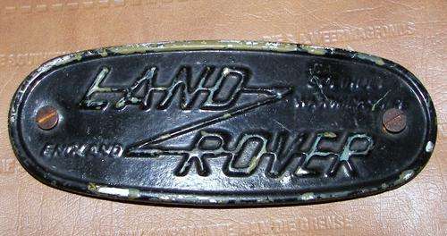 RHODESIA~ARMY LAND ROVER~DECAL~STILL WITH OLD CAMO PAINT.