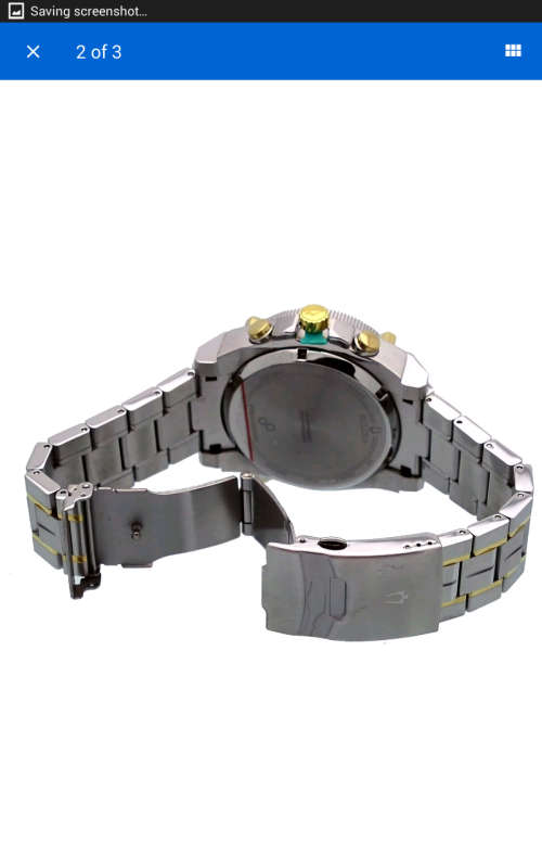 New Bulova 98B228 Precisionist Chronograph Two Tone Stainless 300M Men's Watch