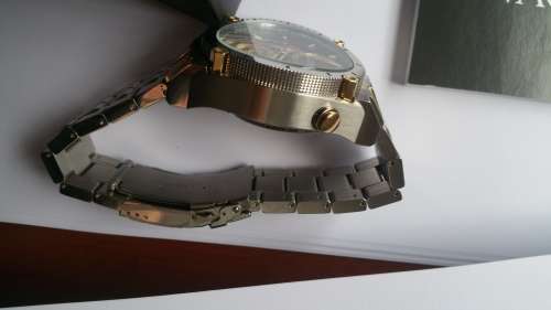 New Bulova 98B228 Precisionist Chronograph Two Tone Stainless 300M Men's Watch