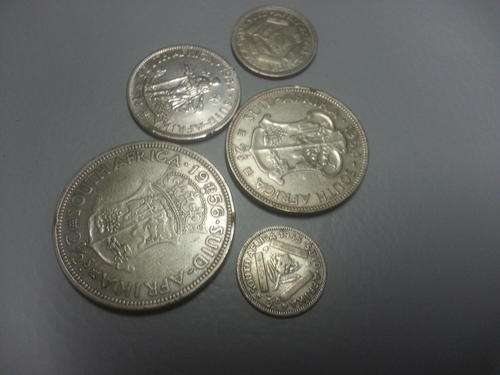 A collection of union of south Africa coins