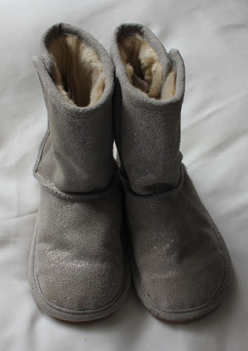 Silver Ugg Boots. Marks and Spencer. Size 7