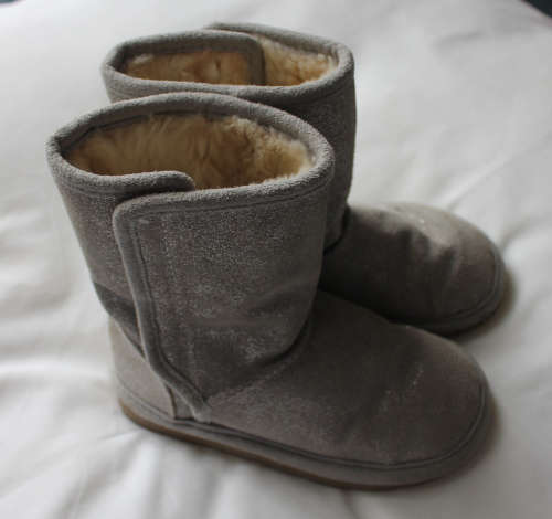 Silver Ugg Boots. Marks and Spencer. Size 7