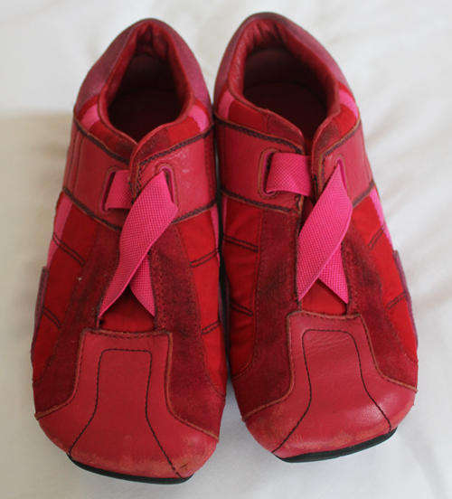 Diesel Red/pink trainer