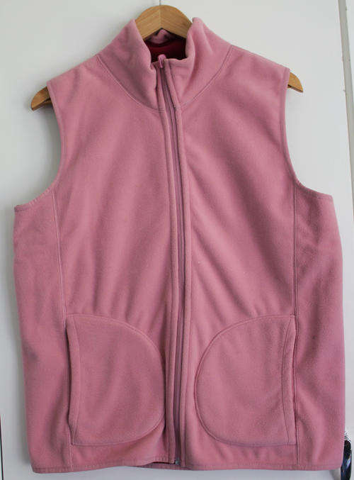 Pink Fleece Waistcoat. Size 14