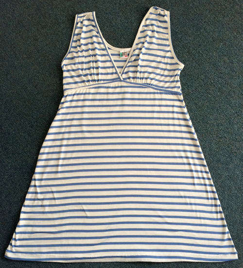 Blue and White Stripe Dress - Beach Dress - Maternity Wear