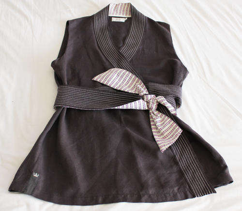 'Joules' Dark Grey Linen Suit. Trousers and top. UK Size 16