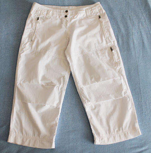 Woolworths White Cropped Pants - Size 12