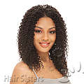 Curly 100% human hair extensions in black