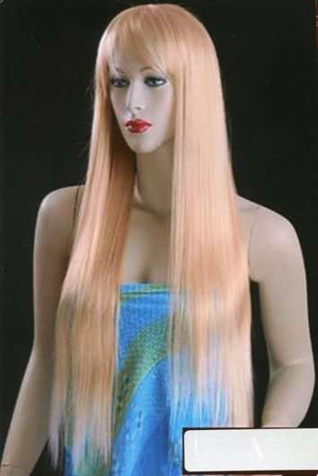100 cm BLONDE Silky STRAIGHT WIGS/HAIR: FREE SHIPMENT!!!