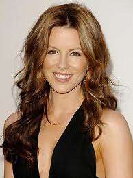 8 pieces clip in wavy human extensions hair in dark blonde, 45cm