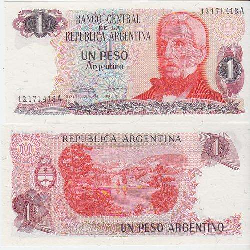 ARGENTINA 1 Peso Argentino 1983-84 P-311 UNC