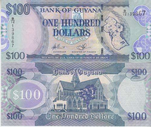 GUYANA 100 Dollars 2009 P-NEW UNC