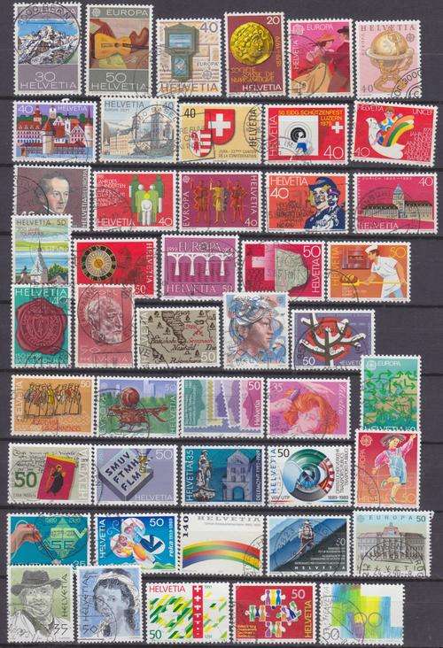 46 STAMPS OF SWITZERLAND - USED (2)