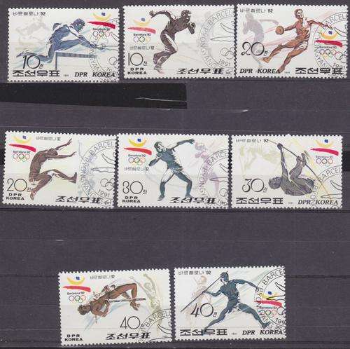 8 BEAUTIFUL THEMATIC STAMPS - OLYMPICS - KOREA