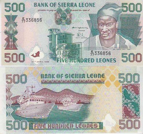 SIERRA LEONE 500 LEONES 1998 P 23  UNC