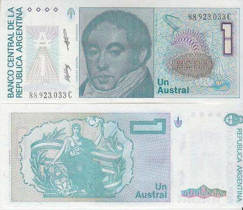 ARGENTINA 1 AUSTRAL 1986-89  P.323B UNC