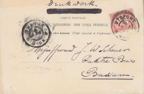 BOER WAR POSTCARD - ARTIST: ARTHUR THIELE - ENGLISH CHOCOLATE & BOERENPASTEI - USED IN NETHERLANDS