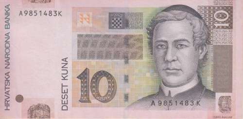 CROATIA 10 KUNA 2001 P38 UNC