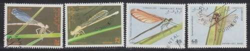 4 BEAUTIFUL THEMATIC STAMPS - INSECTS - SAHARA
