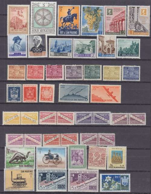 47 BEAUTIFUL THEMATIC STAMPS - REPUBLIC OF SAN MARIINO