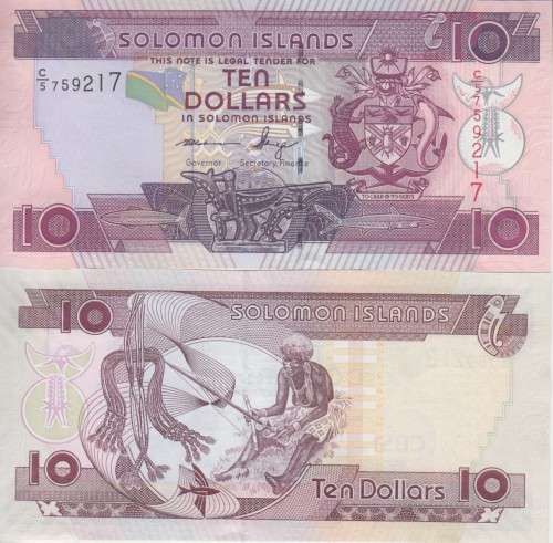 SOLOMON ISLANDS 10 DOLLARS  P 27 UNC