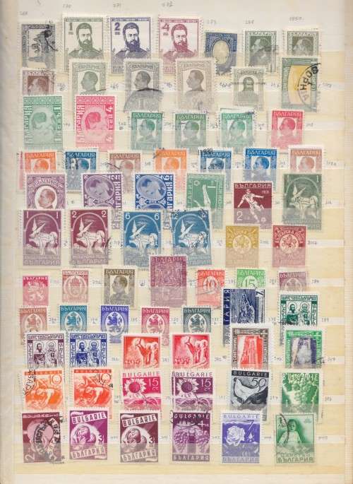 EARLY BULGARIA AND GERMANY COLLECTION IN ALBUM - 1100+ STAMPS - SEE 15 SCANS