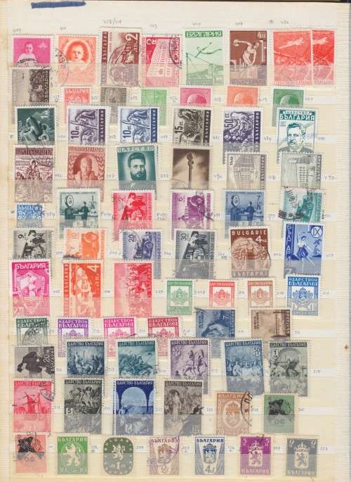 EARLY BULGARIA AND GERMANY COLLECTION IN ALBUM - 1100+ STAMPS - SEE 15 SCANS